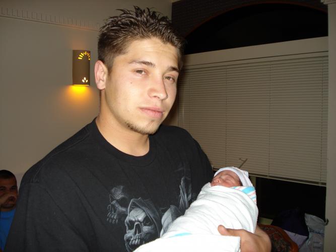 My 1st picture with Daddy